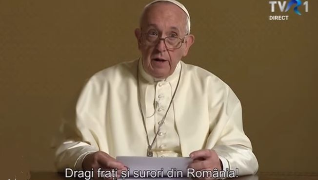 Mesajul Papei Francisc pentru români. "Dragi fraţi şi surori din România"