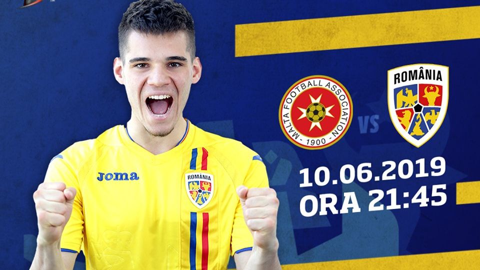 România câștigă cu 4-0 în Malta și ajunge din urmă Suedia în clasamentul grupei