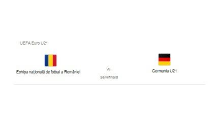 LIVE ROMÂNIA U21 - GERMANIA U21. Ziua meciului. Semifinala ROMÂNIA - GERMANIA se joacă azi, 27 iunie