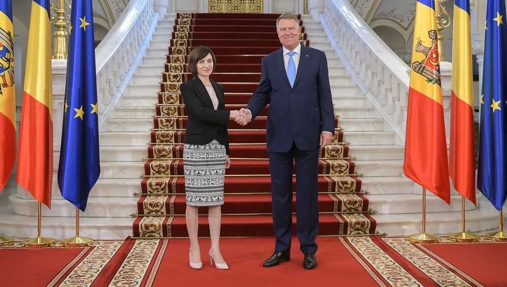 Maia Sandu și Klaus Iohannis, la Cotroceni