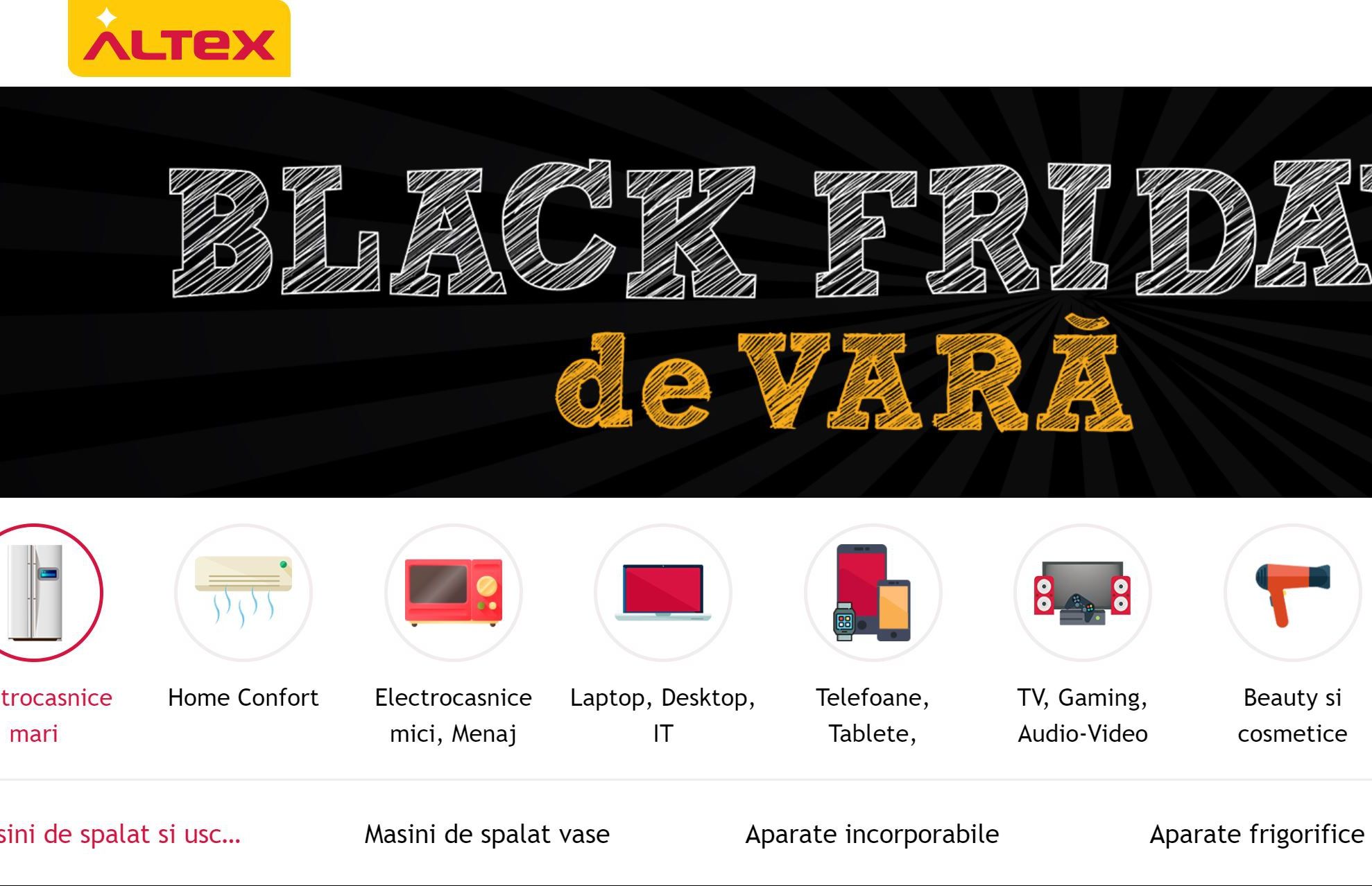 Altex are Black Friday de vara