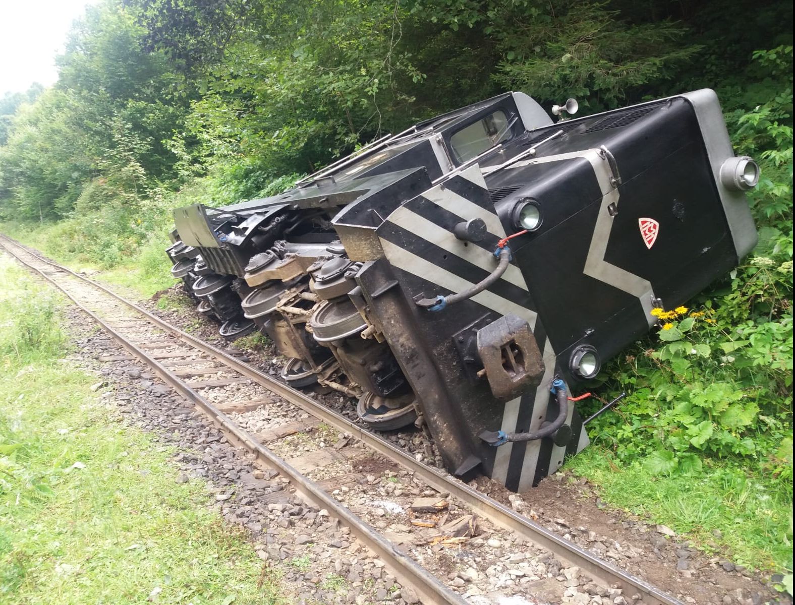 Mocănița de pe Valea Vaserului a deraiat din nou