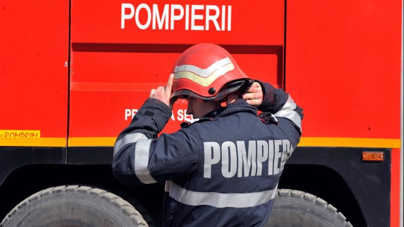 TIR cuprins de flăcări pe DN 17. Imagini ireale