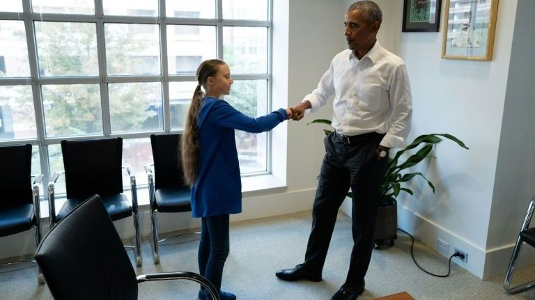 Greta Thunberg, „Ambasador al Conștiinței”, primită de Barack Obama