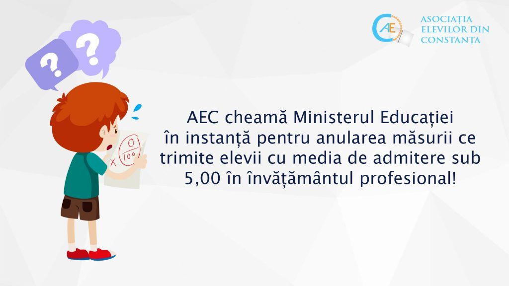 Elevii constănțeni au dat Ministerul Educației în judecată