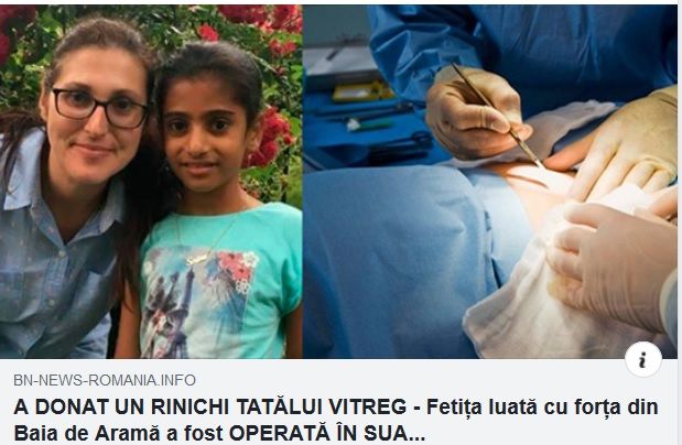 Fake News odios pe filieră rusească: "Sorina, fetița adoptată din Baia de Aramă, operată în SUA"