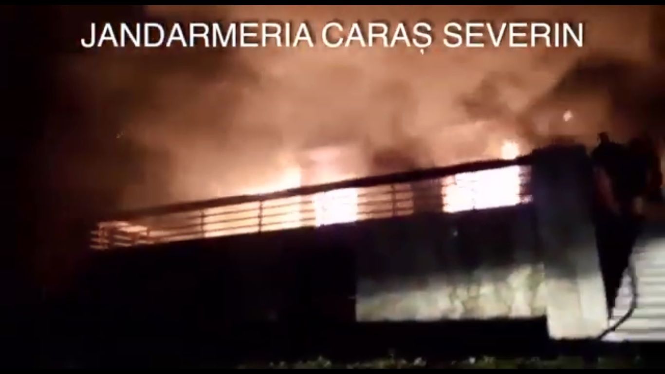 Incendiu uriaș. O vilă a fost cuprinsă de flăcări