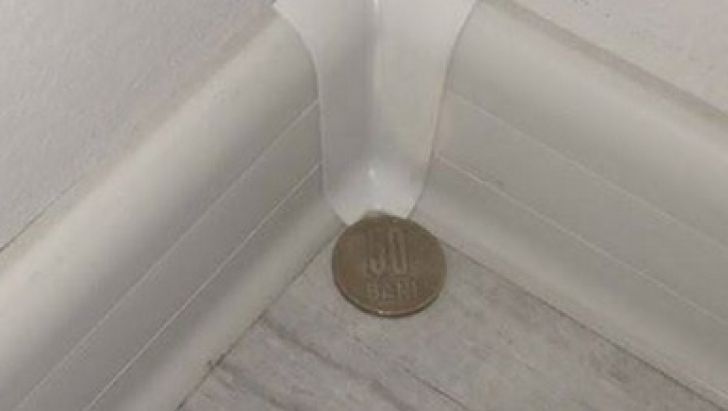Ce se întâmplă dacă pui o monedă de 50 de bani într-un colţ al casei