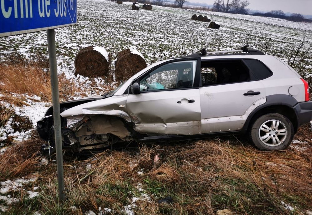 Accident grav, în Bistrița-Năsăud: 4 victime, după un impact violent