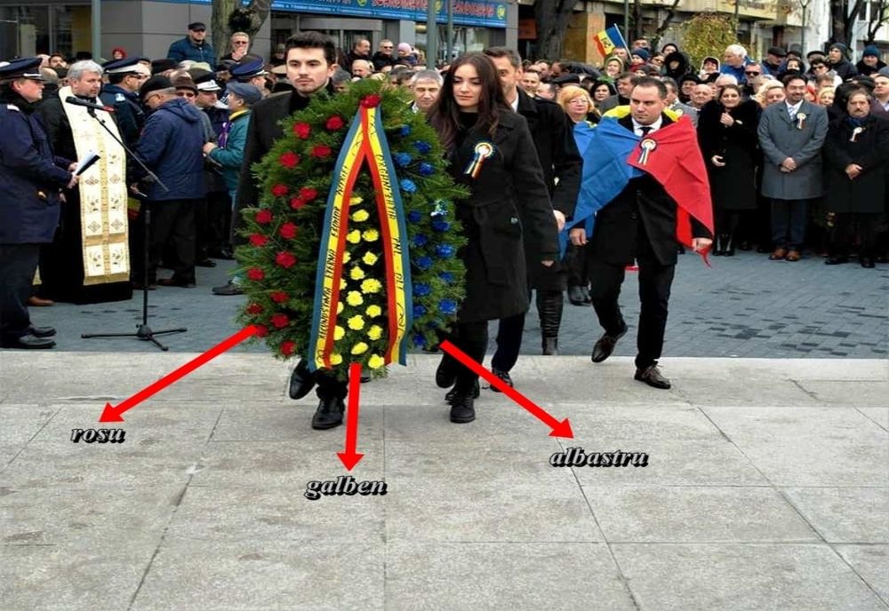 INCREDIBIL! GAFĂ DE PROPORȚII!  Ce coroană de flori au putut să depună cei de la PNL Slatina!