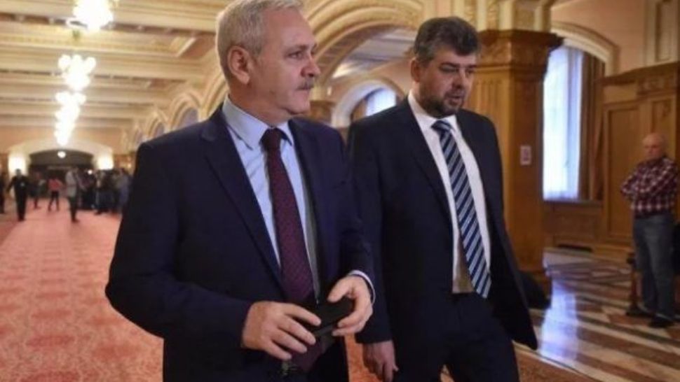 Liviu Dragnea și Marcel Ciolacu, fostul și actualul președinte al PSD