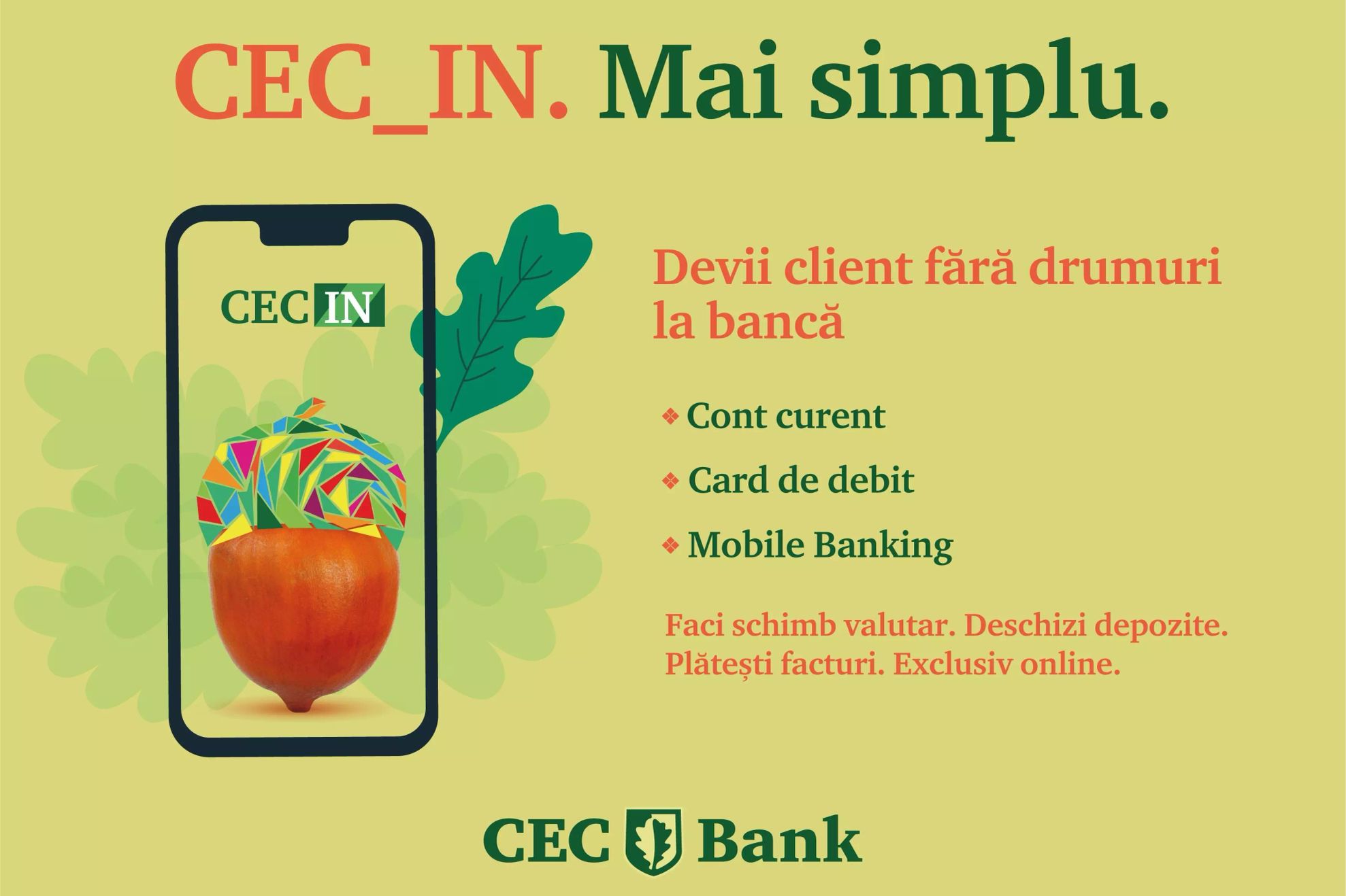 CEC Bank lansează un serviciu inovator, oricine poate deveni client al băncii direct de pe telefonul mobil (P)