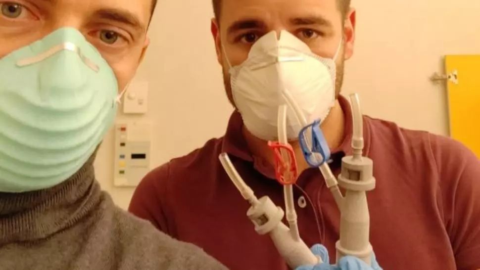 Valve respiratorii obținute prin tehnologia 3D în Italia Foto: BBC