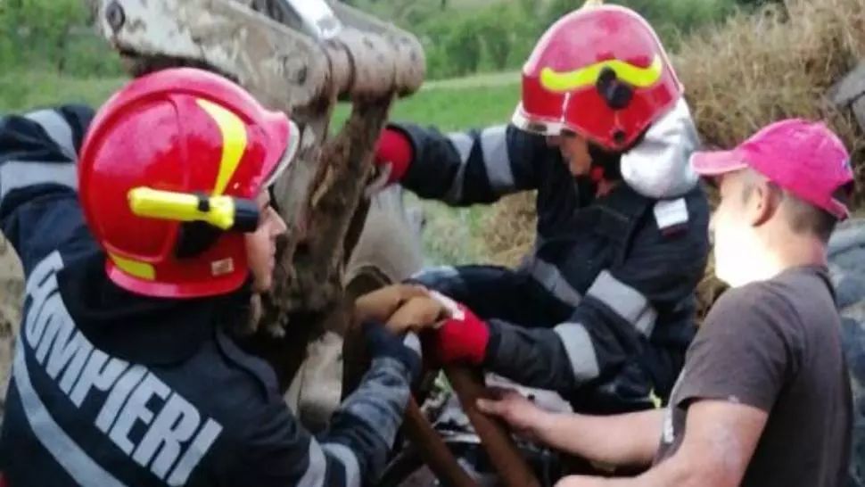 accident tractor bistrita
