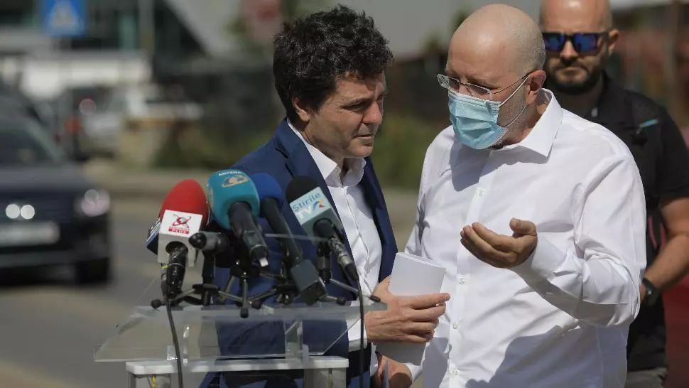 Conferință cu scandal între Nicuțor Dan și Aurelian Bădulescu, în Prelungirea Ghencea Foto: Inquam Photos/Octav Ganea 