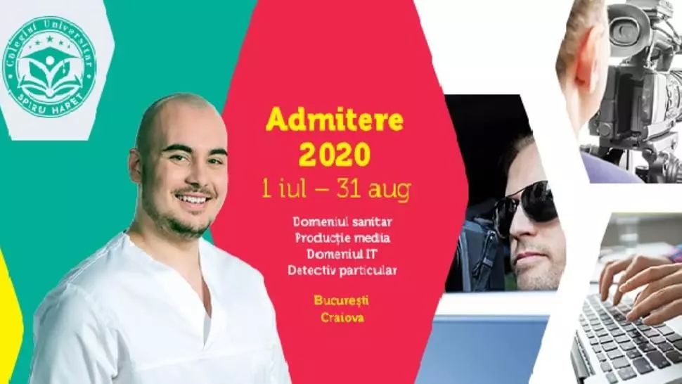 Asistent medical, detectiv particular sau specialist în alte domenii profesionale de viitor - Colegiul Universitar Spiru Haret (P)