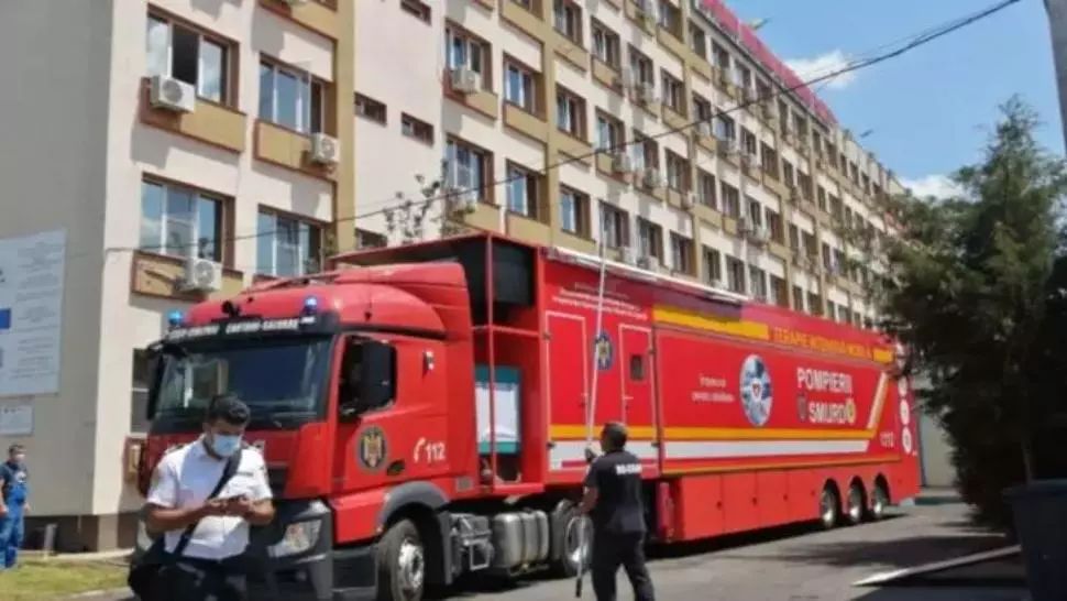 Spital mobil COVID la Ploiești (arhivă)