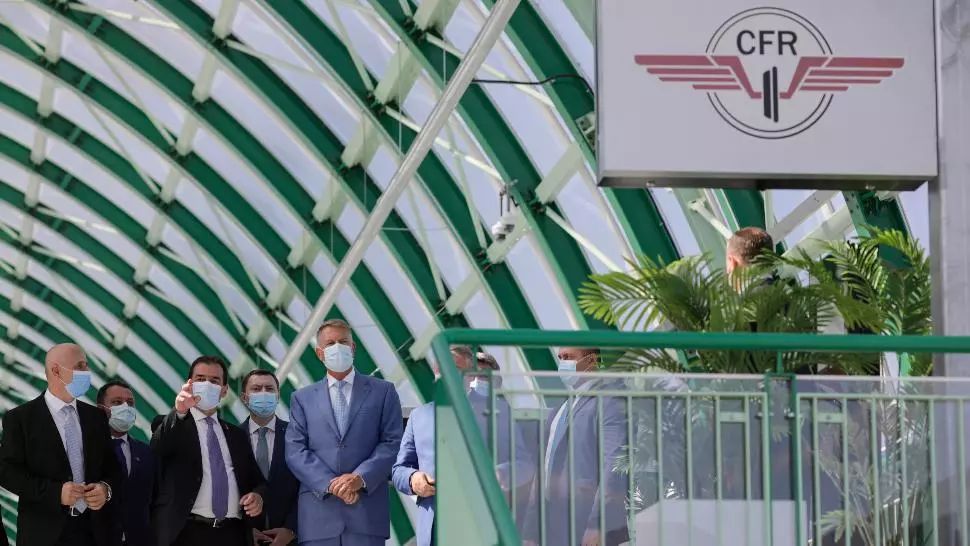 Inaugurarea conexiunii feroviare „Gara de Nord- Aeroportul Internațional Henri Coandă-Otopeni”, 21 septembrie 2020 Foto: Inquam Photos/George Calin
