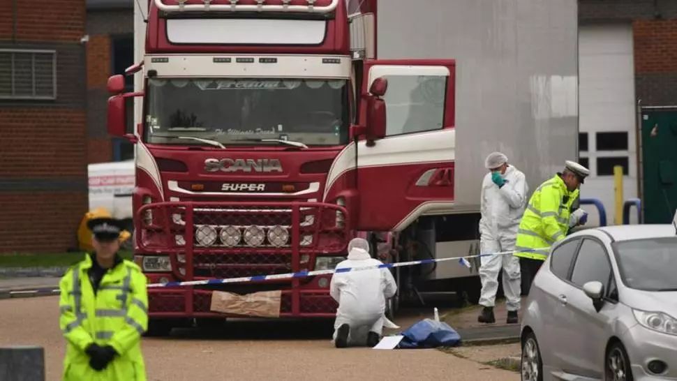 „Camionul groazei” din Essex, UK, cu cei 39 de vietnamezi morți înghețați, 23 octombrie 2019
