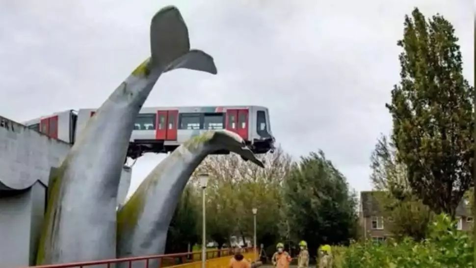 Accident spectaculos în Olanda. Foto: captură YouTube