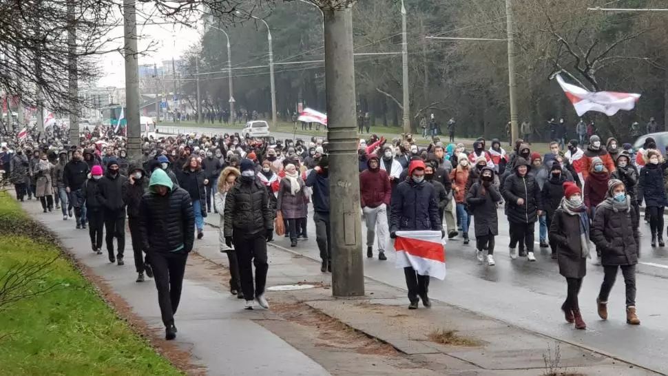 Noi proteste în Belarus, zeci de arestări. Foto: Voices from Belarus