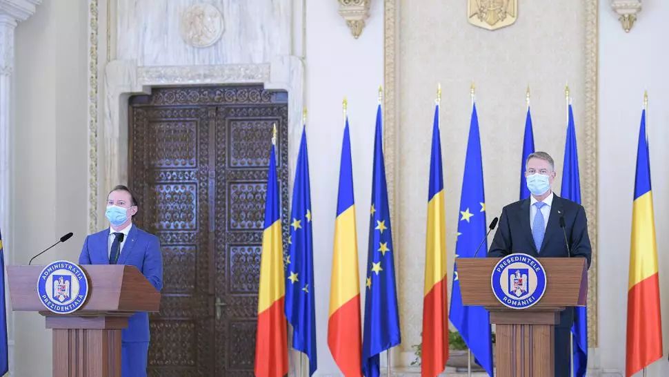 Florin Cîțu, premier, și Klaus Iohannis, președintele României Foto: Administrația prezidențială