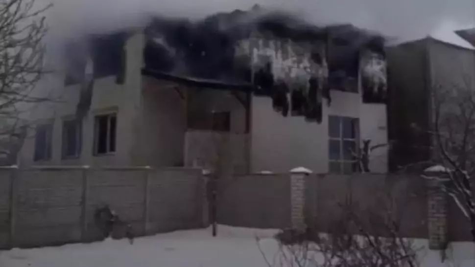 Incendiu Ucraina. Foto: captură YouTube