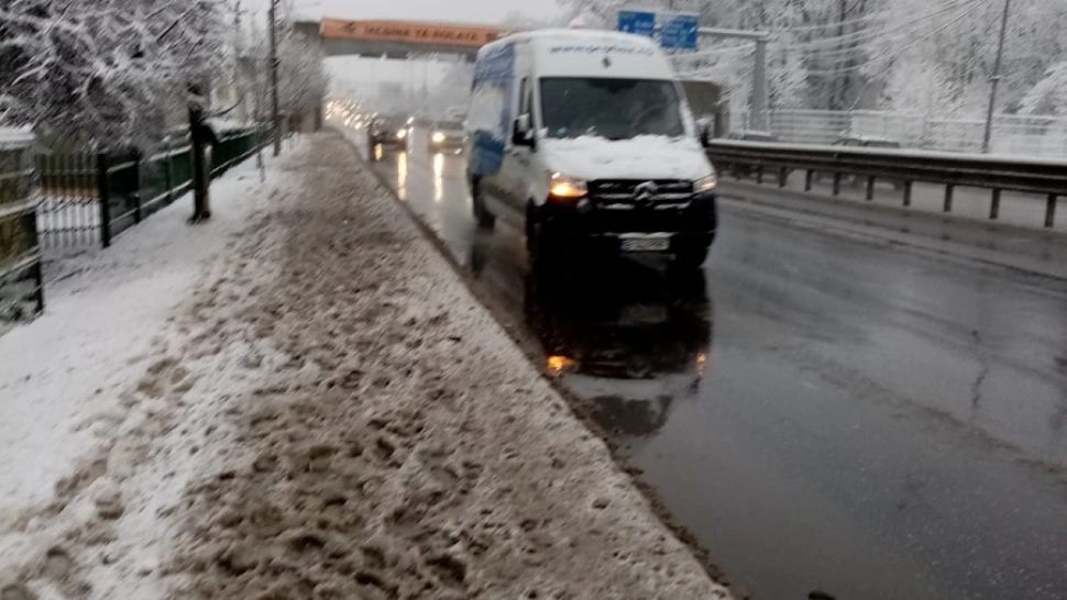 Lapovița și ninsoare la început de aprilie