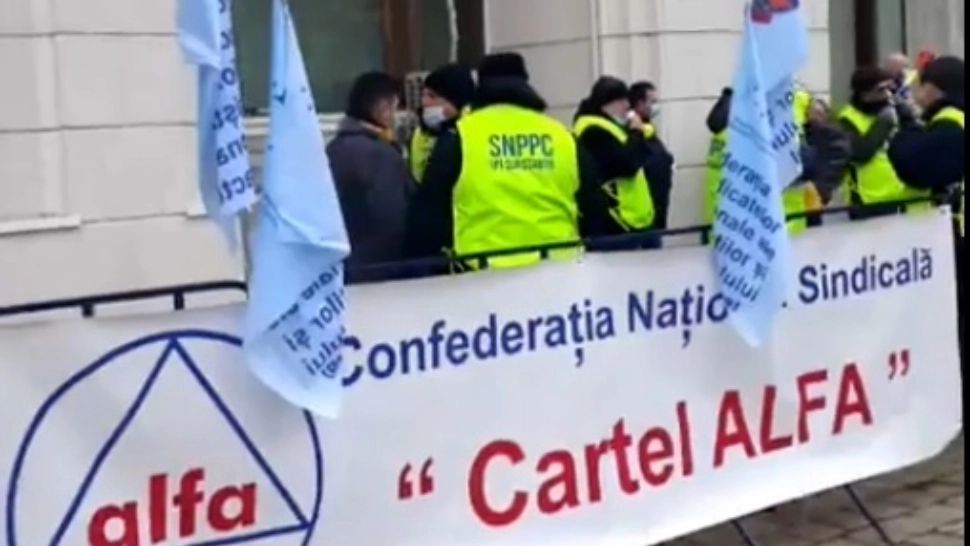 Protest la Ministerul Finanțelor