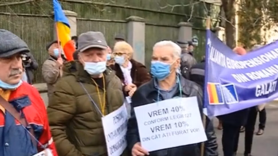 Protest al pensionarilor