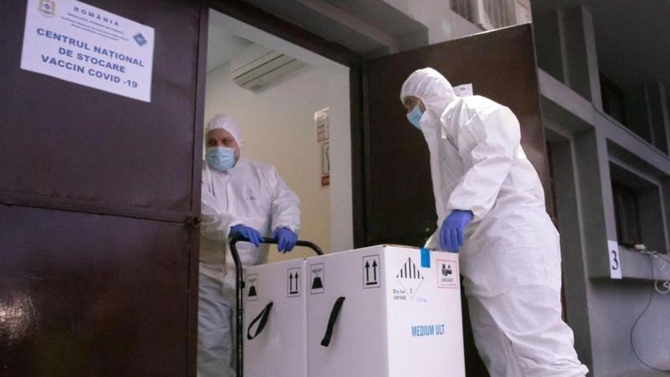 Transport criogenic de vaccin Pfizer