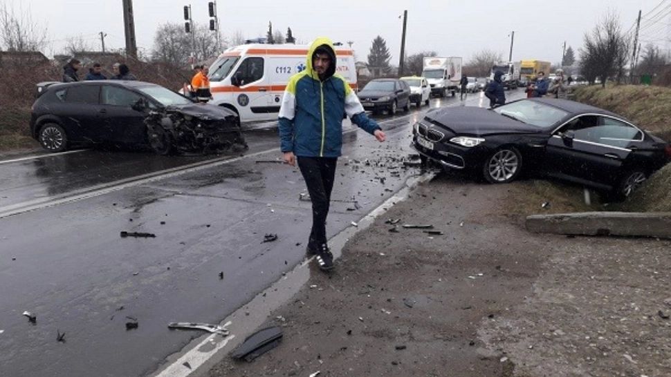 Accident - Fotbaliști implicați