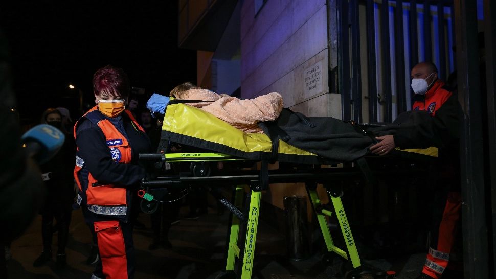 Evacuare Spital Foisor - sursa foto: Sabin Cirnovean, INQUAM
