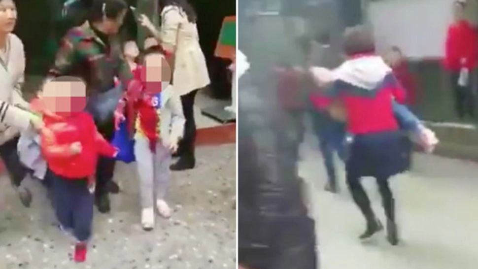 Presa chineză a transmis imagini șocante de la locul atacului