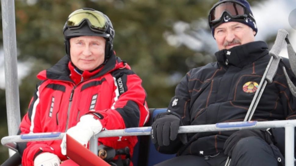 Vladimir Putin și Aleksandr Lukașenko