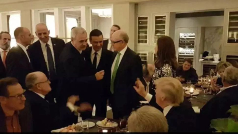 Liviu Dragnea, la recepția organizată după învestirea lui Donald Trump