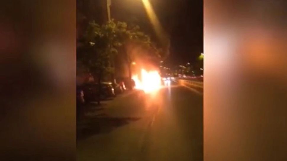 Incendiu în București