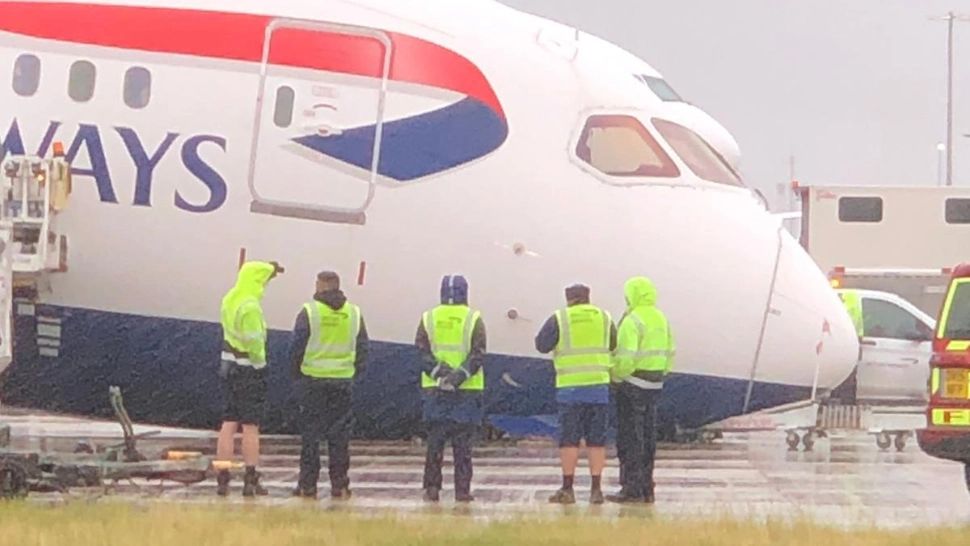 Incident grav pe aeroportul Heathrow, Londra (captura video)