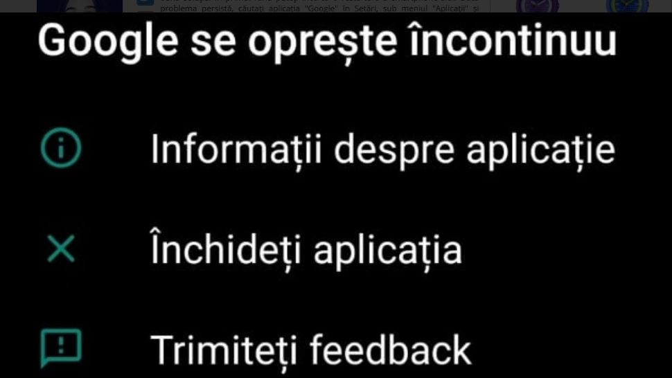 Google se oprește încontinuu