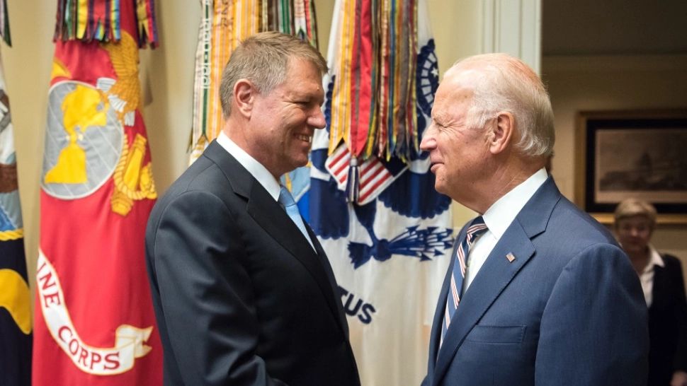 Klaus Iohannis și Joe Biden