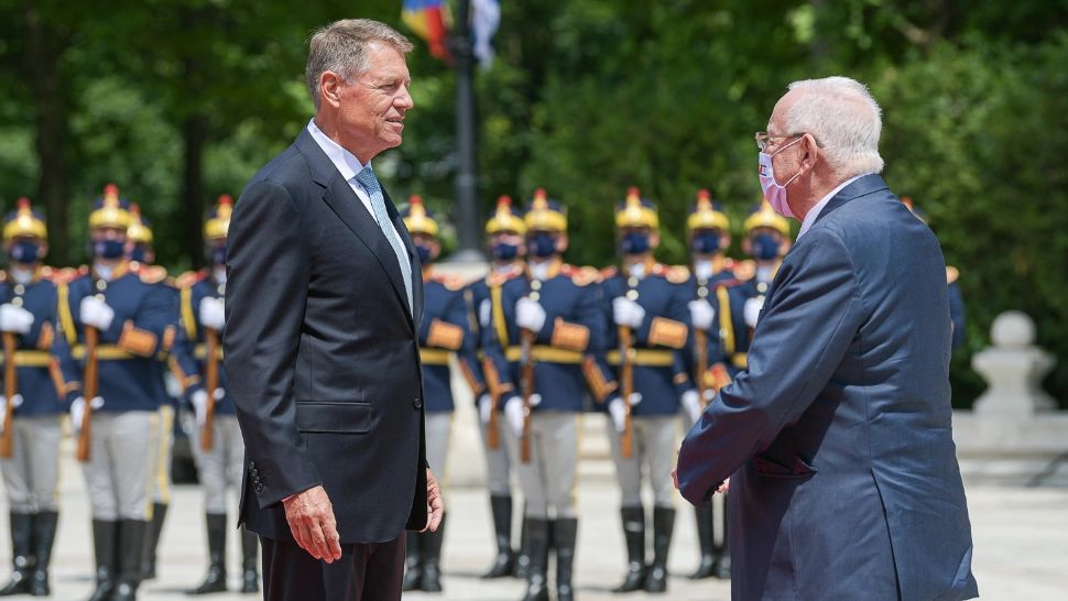 Președintele României, Klaus Iohannis, și Reuven Rivlin, președintele Israelului / FOTO: Administrația Prezidențială