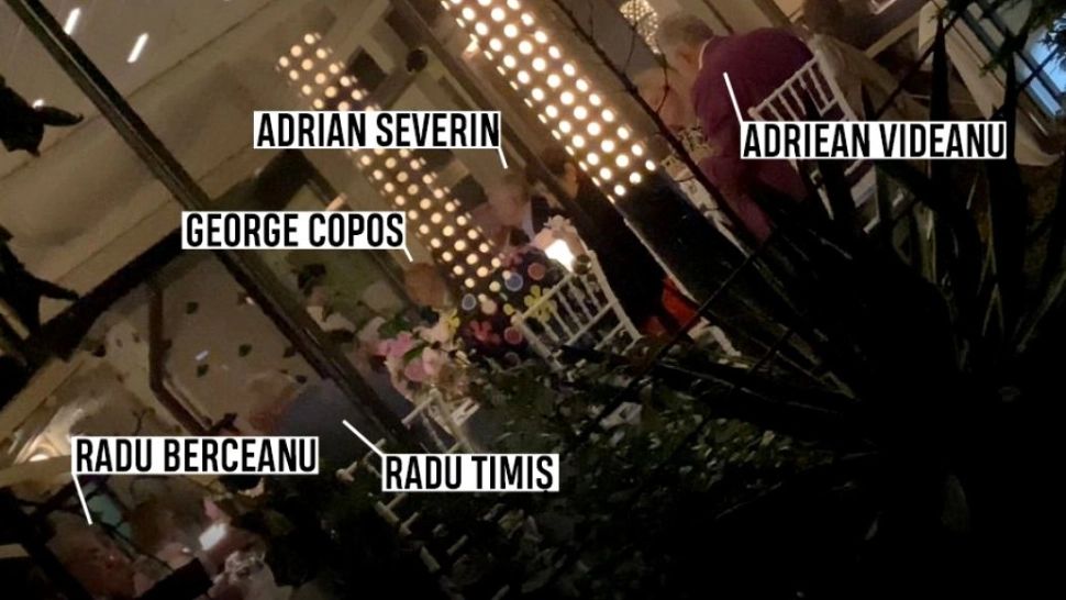 Întâlnire de taină la un restaurant de lux din Capitală