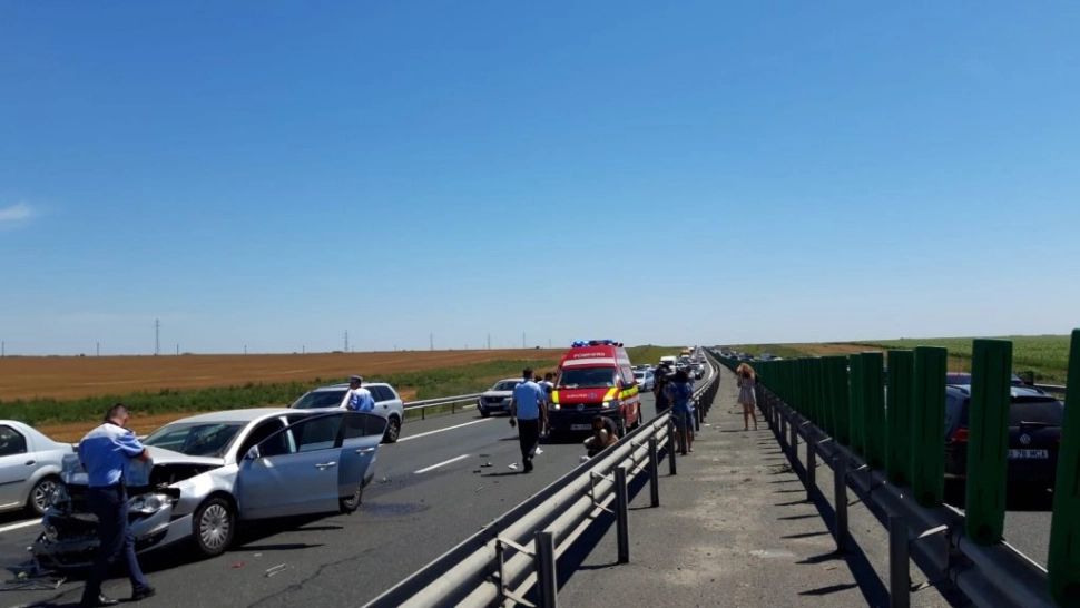 Aglomerația de pe A2 se transformă repede în adevărate tragedii. Foto Inquam