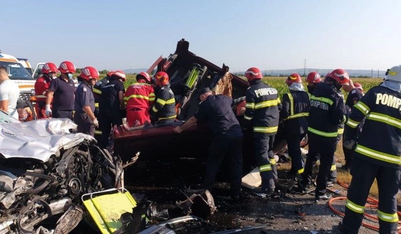 Accidentul teribil s-a produs pe E85