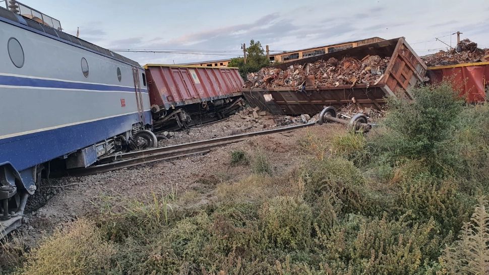Tren deraiat la Fetești