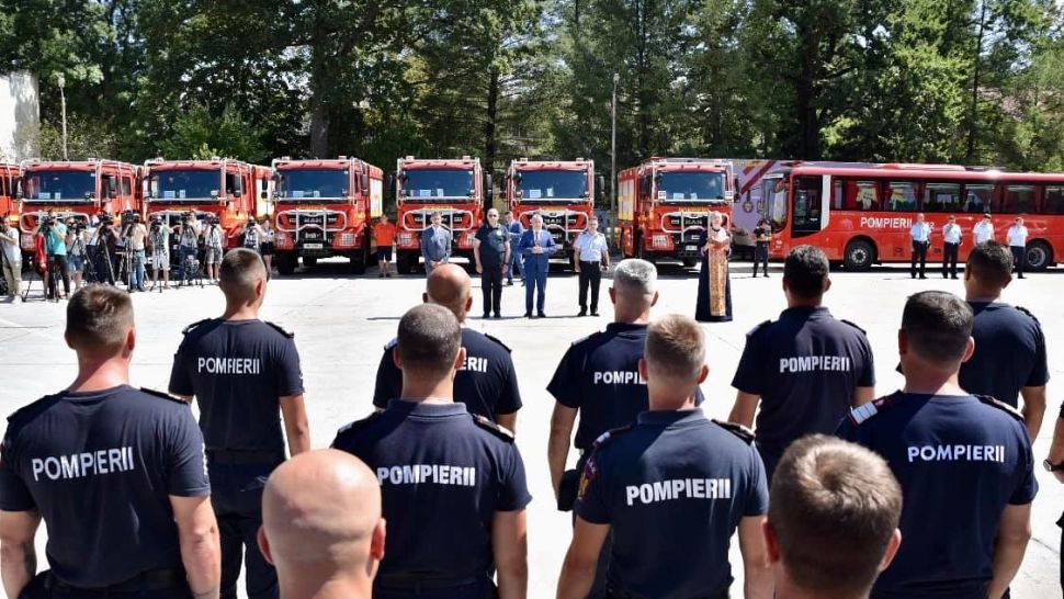 Pompierii români au plecat în Grecia