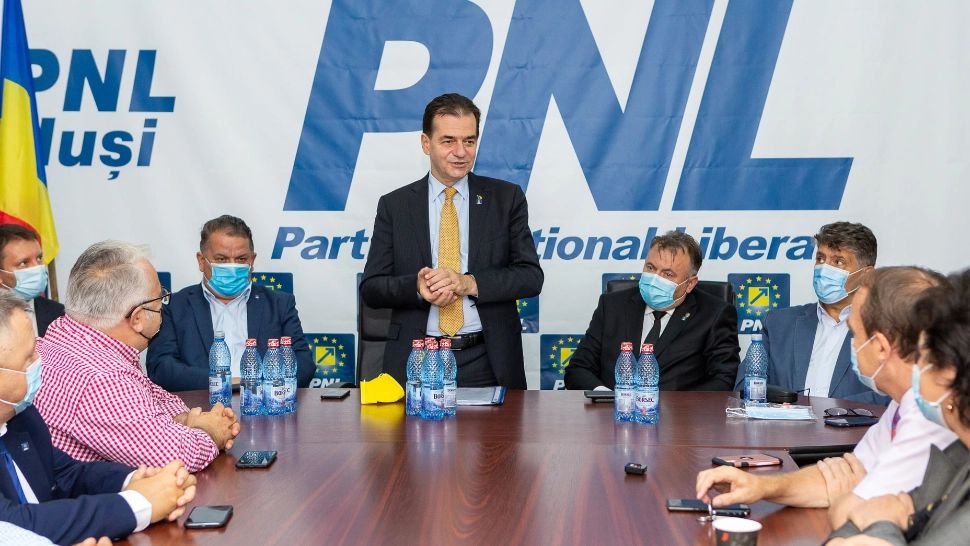 Prezentarea Moțiunii "PNL - Forța Dreptei" în Comitetul Director Județean al PNL Vaslui / Foto: Facebook Ludovic Orban