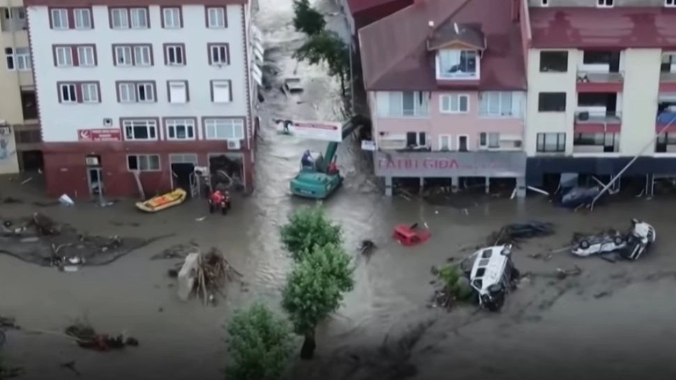 Inundații devastatoare în Turcia. Foto: captură YouTube