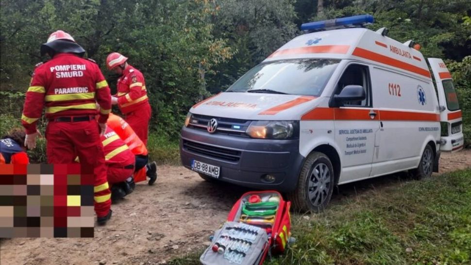 Un bărbat a murit după ce s-a răsturnat cu tractorul. Foto: Realitatea de Dâmbovița