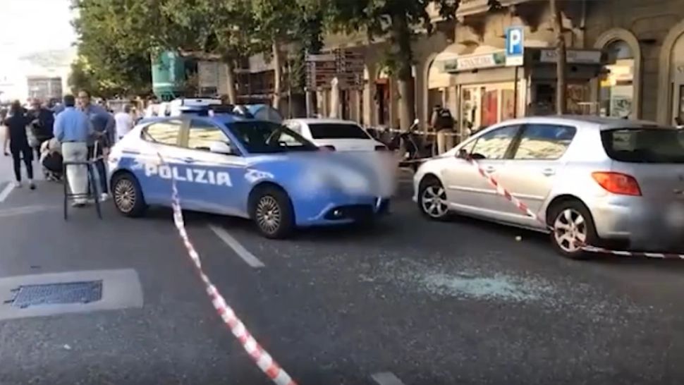 Incident armat într-un oraș din Italia/ Captură foto